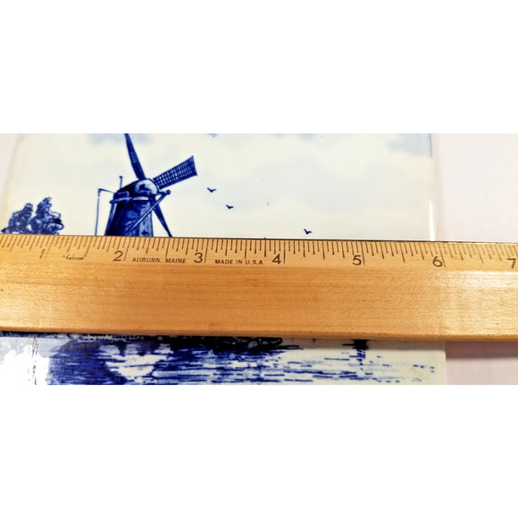 VTG Delft Holland Tile Trivet & Stand – A Dutch Charm to Ward Off Misfortune - Picture 4 of 11